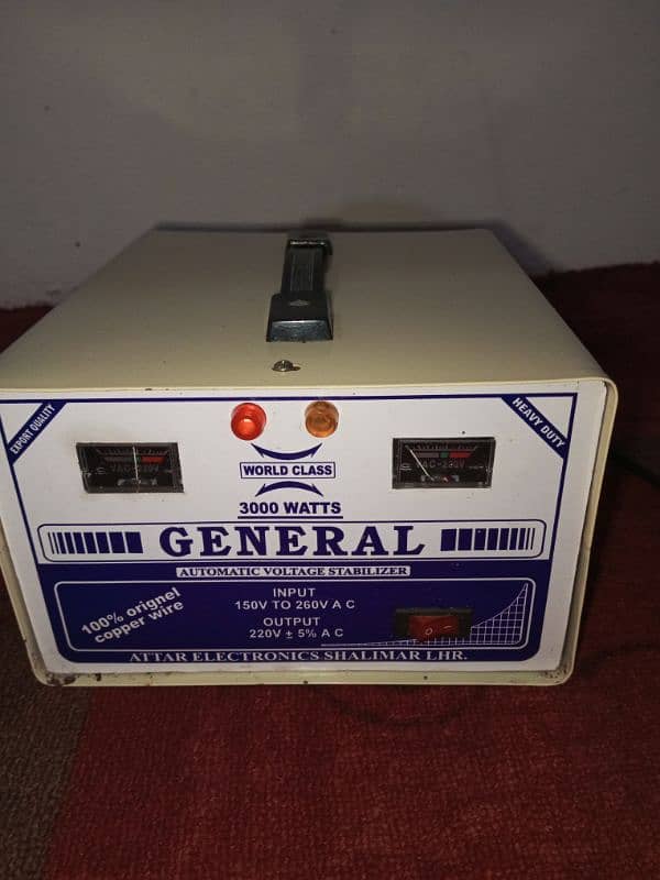 3000 watts General STABILIZER 3