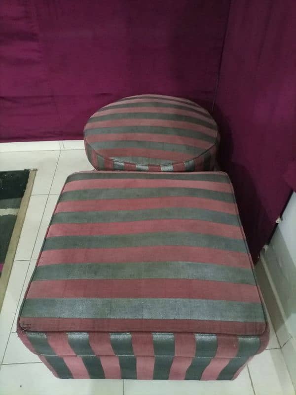 2pc sofa seats , striped design 5