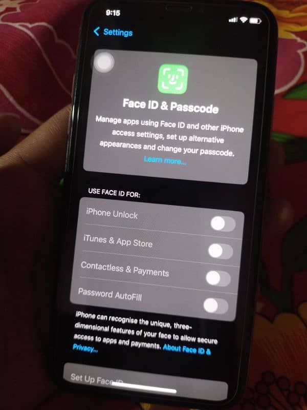 I Phone XS 64 Gb face id problm official pta approved 2