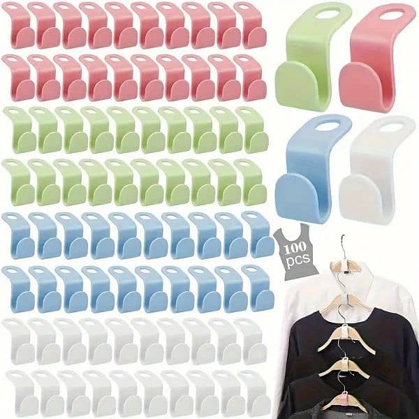 Clothes Hanger Connector Hooks, Hooks For Clothes, Household  Wardrobe 2