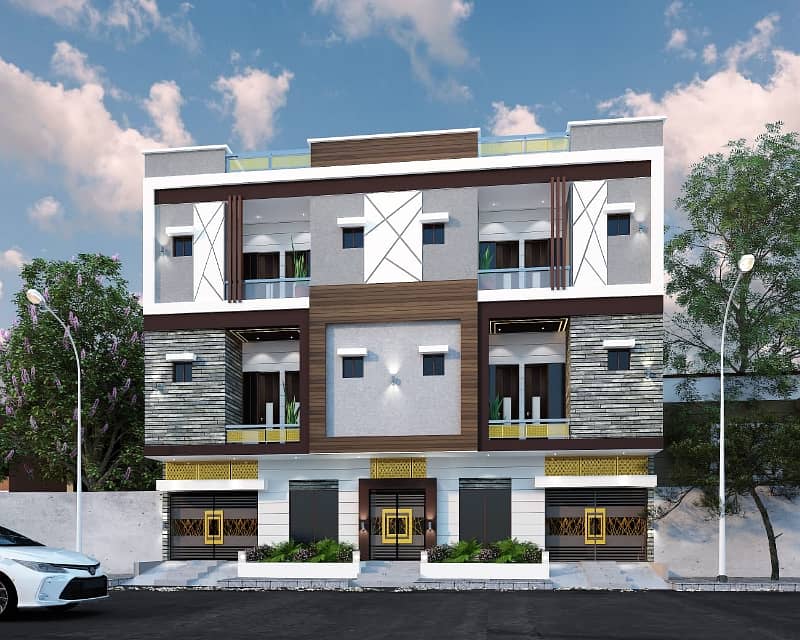 North nazimabad block D 2 bed DD 2nd floor with roof on booking Of 5 months 0