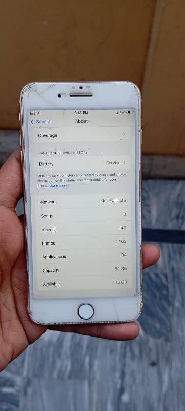 I Phone 8 Plus Mobile Non PTA Panal Break Hai 64Gb Mobile. . 7