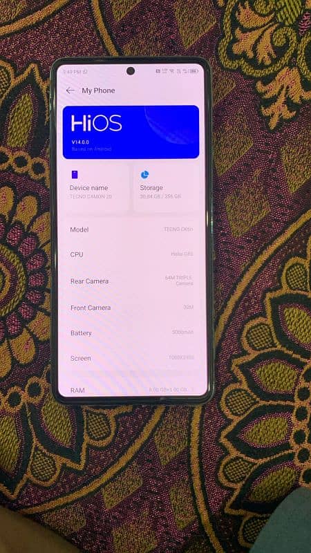 tecno camon 20  8+5/256gb 4
