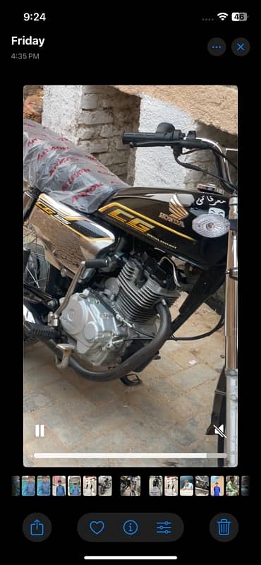 Honda 125 self start 22 model on letter 12