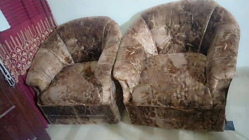 5 seater sofa set good condition 1