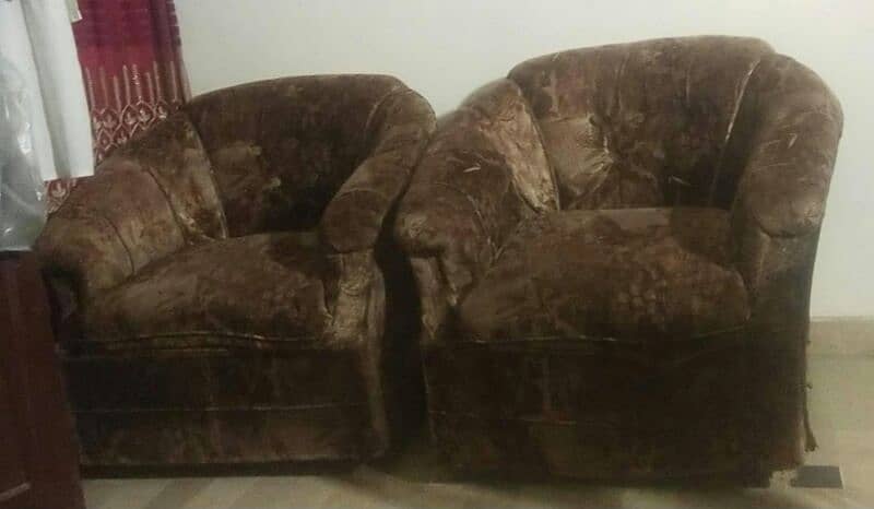 5 seater sofa set good condition 2