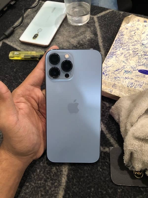 IPHONE 13 PRO MAX 128 Gb 10/10 Lush condition Seirra Blue Colour 0