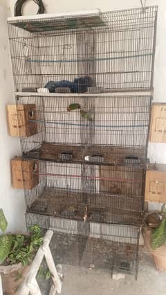 metal bird cage, A1 condition , 12 feet long, 6 feet wide , 8 portions