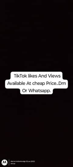 TikTok likes And Views Available At cheap Price. .