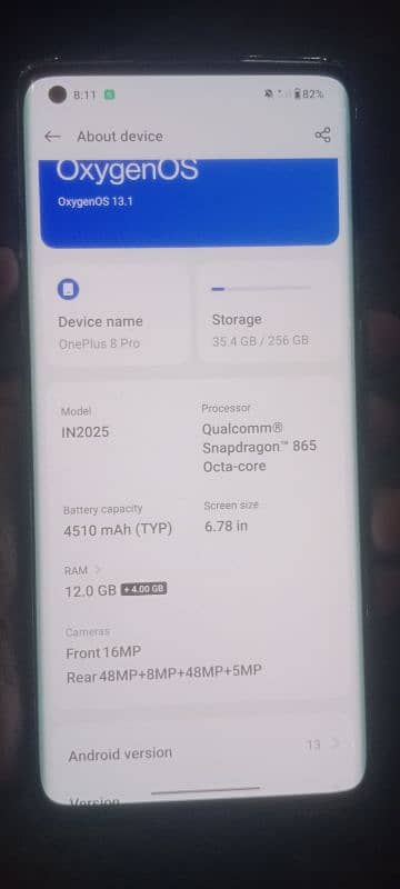 one plus 8 pro 8.256 1