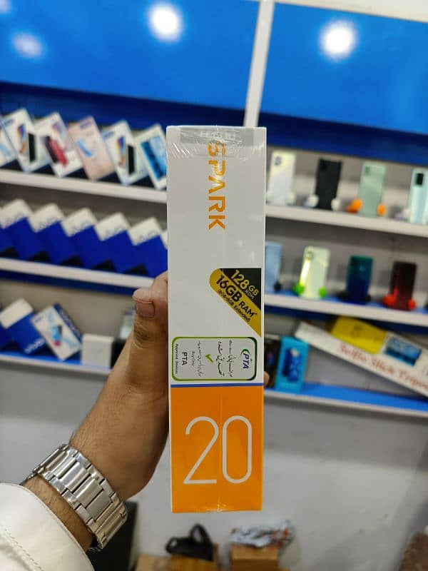 Tecno Spark 20 8+8GB 128GB Box Pack Fixed Price 1