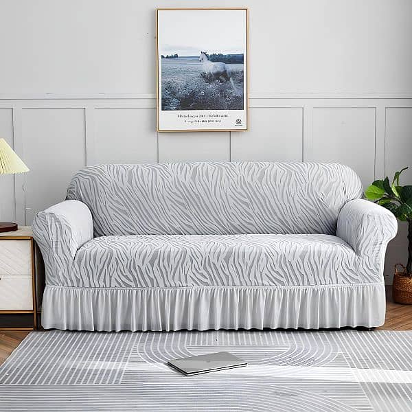 sofa covers (zebra fabric) 5