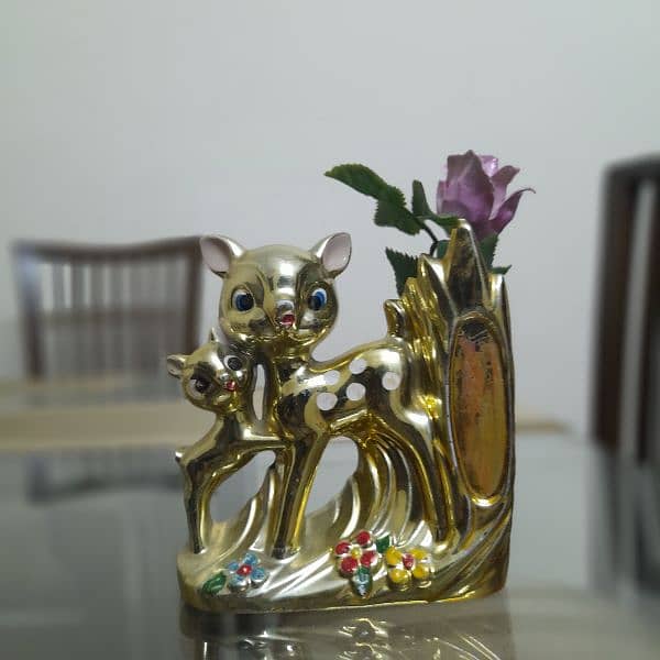 Beautful Golden Cat Vase Decoration Piece! 0