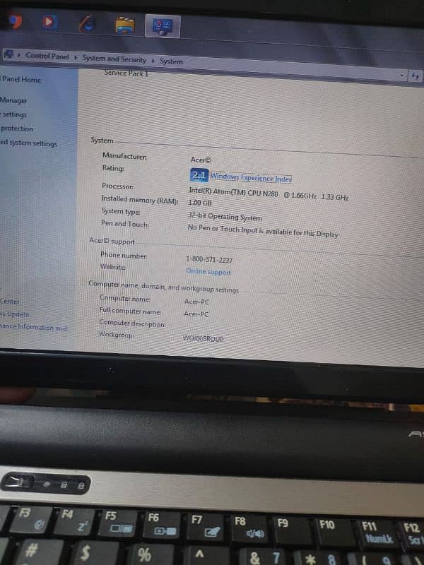 Acer laptop  OK TO USE 5