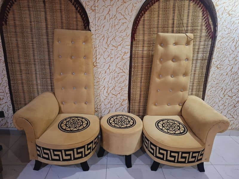 sofa set high back chair or table.  contact 03234054558 7