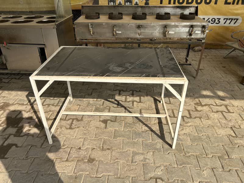 Restaurant chairs,tables, coking counter etc 4