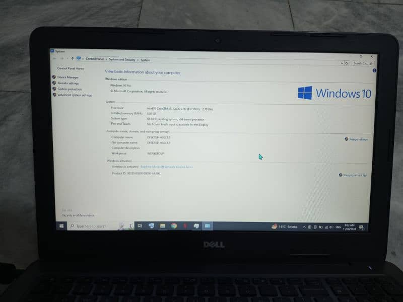 dell Inspiron 15 5567 i5 7th gen 4