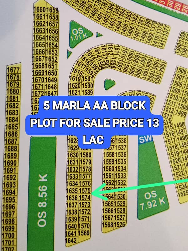 PRIME LOCTION PLOT LDA CITY LAHORE 5 MARLA PLOT FOR SALE 0