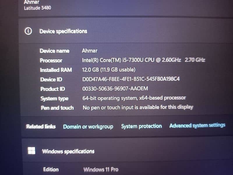 Dell Latitude 5480 12GB RAM 128GB SSD 2