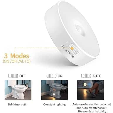 50CM LED Ultra Thin Rechargeable 3in1 Color Motion Sensor night light 18