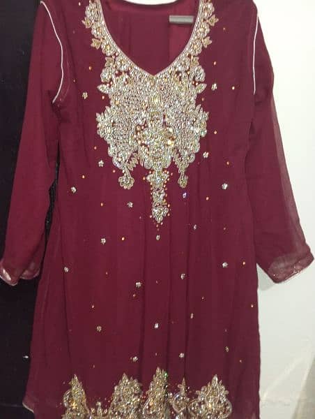 fancy dress shirt dupatta only 2