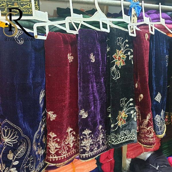 Ladies Velvet Shawls 1