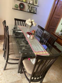 Dining table with 6 chairs