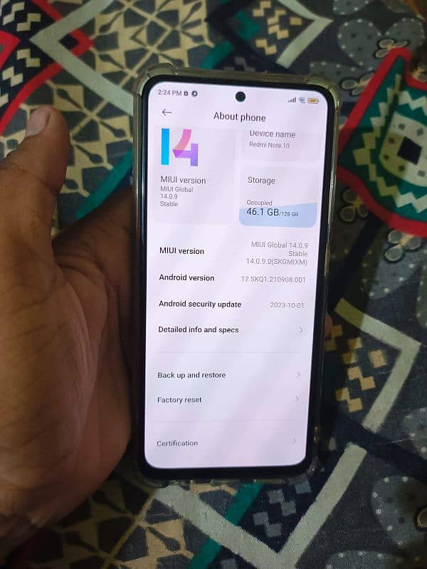 I am selling my Redmi note 10 6 ram 128 or exchange possible 2