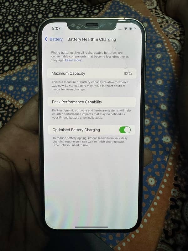 12 pro max pta approved 256gb 92 original battery health only phone 3