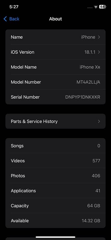 Iphone xr non pta jv 64 gb memory 9/10 condition 10