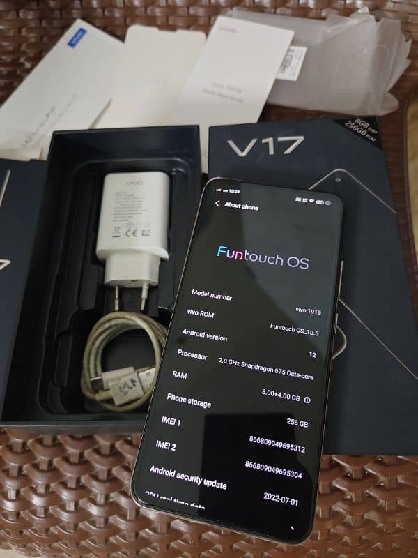 Vivo V17 (8gb 256gb) Complete Box 11