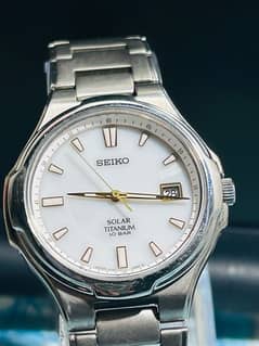 seiko solar titanium watch