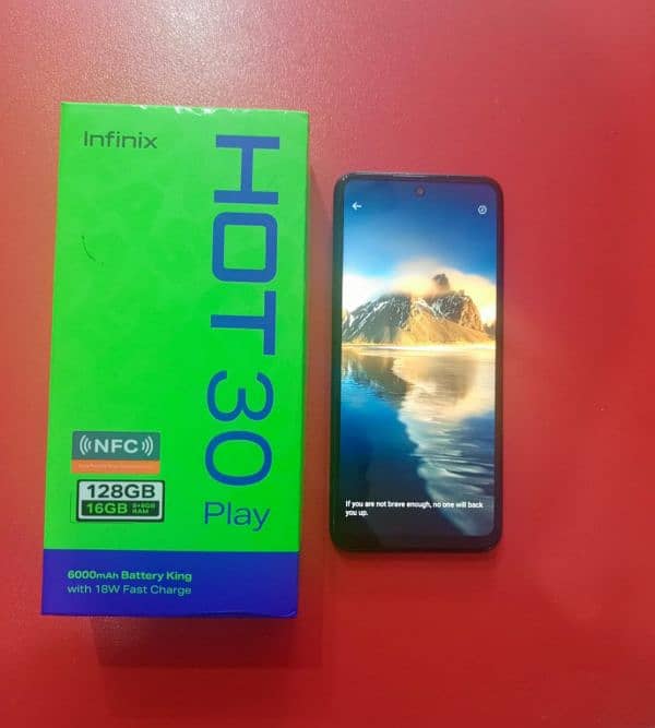 infinix Hot 30 play 16/128 complete box 2