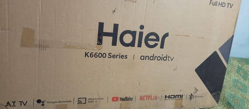 Haier android led 43 full hd with google voice remote lush condition 1