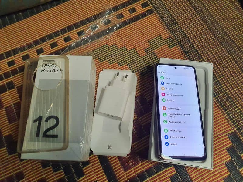 OPPO Reno 12F 10.10 condition 8 256 box charger 2