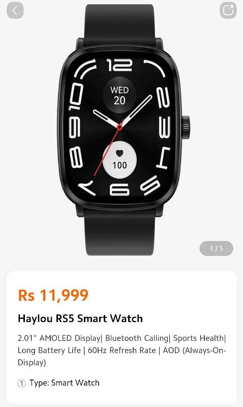 Haylou RS5 for sale complete Saman 2 straps. 7