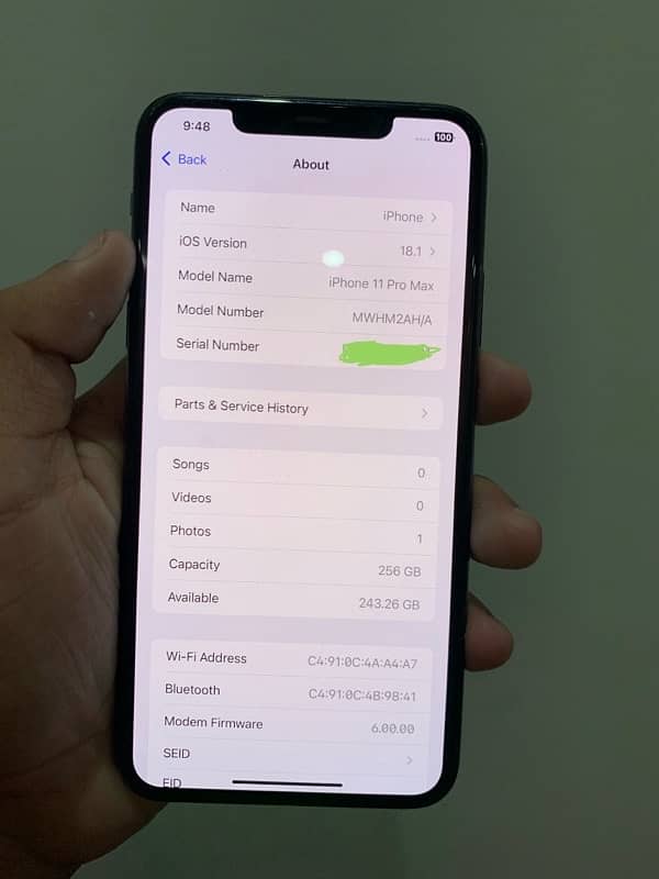 Iphone 11 pro max 256 Pta approved 3