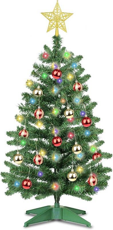 Artificial  Christmas tree and decor items 6