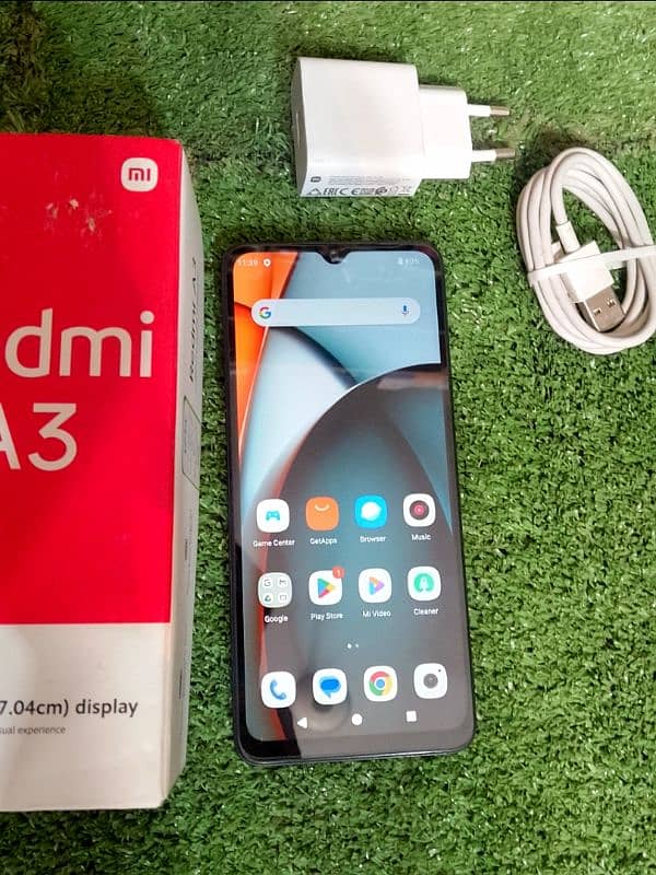 Redmi A3 4/128 with Original charger 0