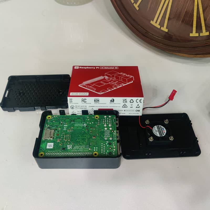 Raspberry Pi 4 Model B - 4GB RAM with Case, Fan, and Heatsink 0