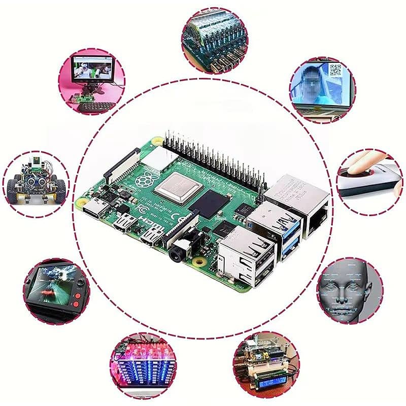 Raspberry Pi 4 Model B - 4GB RAM with Case, Fan, and Heatsink 9