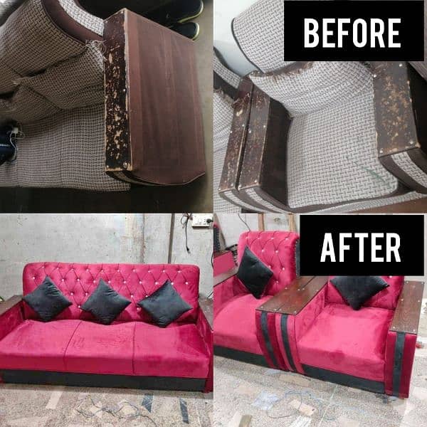 OLD SOFA REPAIRING AVAILABLE 03145059454 2