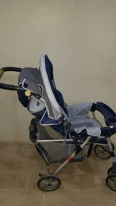 Baby pram in big size.