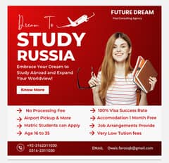 Study in Russia with job