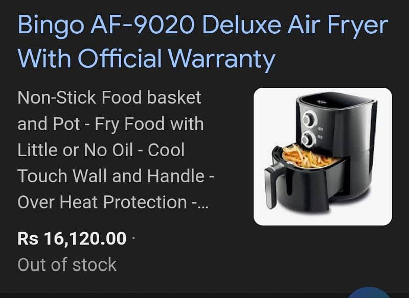 bingo air fryer made in India 0