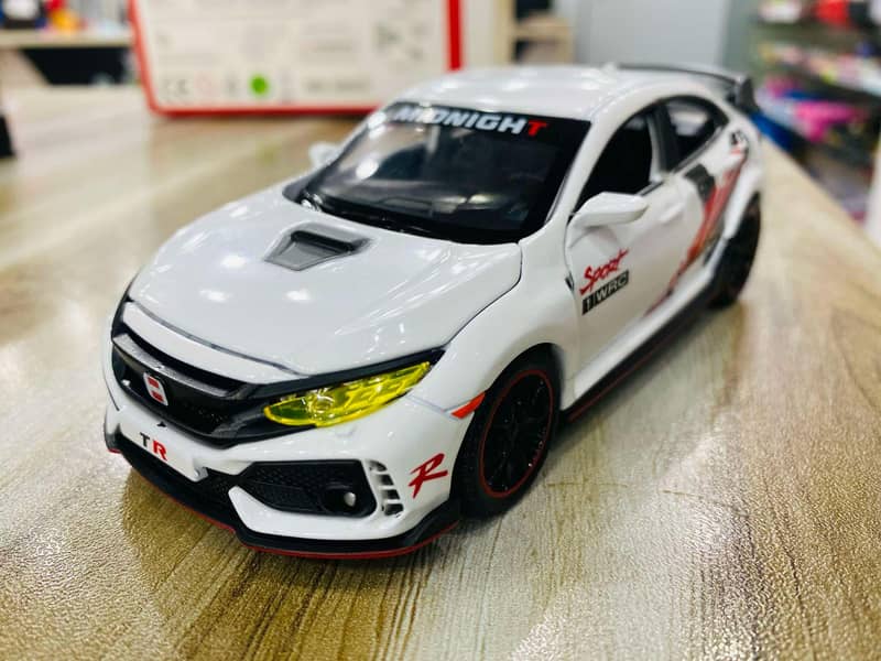 Honda Civic Type R Sport car ( diecast model car with frame) 1