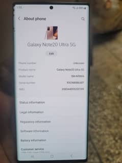 Samsung note 20 ultra PTA