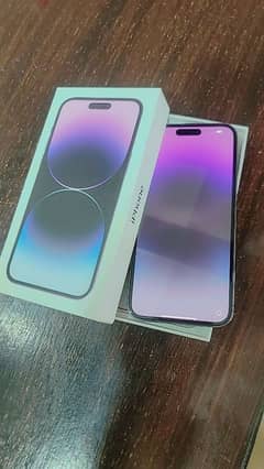 I phone 14 pro max 256 gb Deep purple PTA