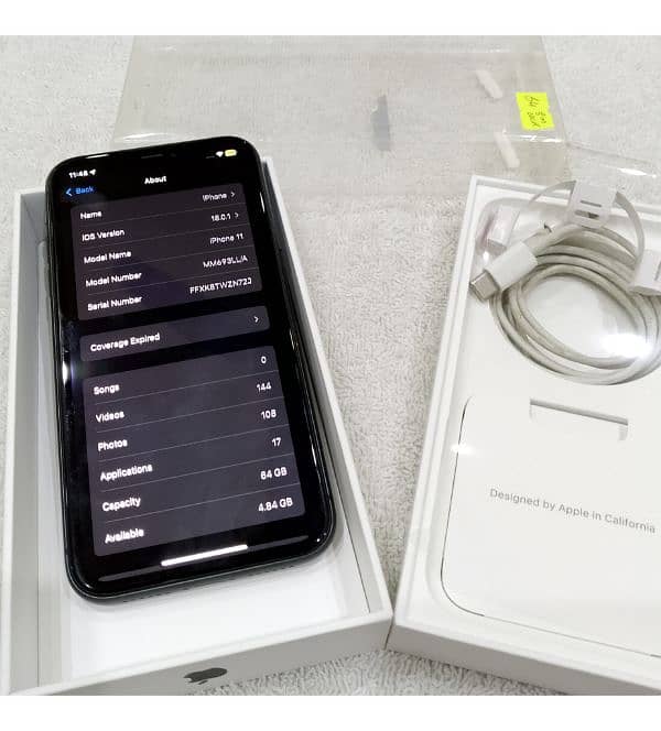 IPHONE 11 64GB NON PTA JV BLACK 8