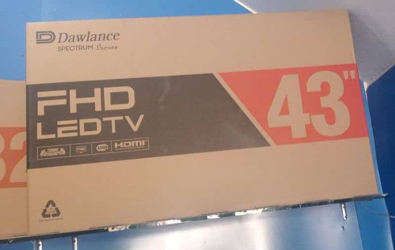 Dawlance 43" UHD LEDtv brand new 2 year warranty free cash on delivery 0